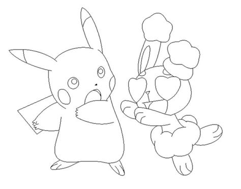 Coloriage Pikachu. Imprimez gratuitement au format。